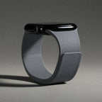 Replacement Apple Watch band in magnetic silicone gray