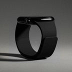 Replacement Apple Watch band in magnetic silicone black