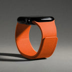 Replacement Apple Watch band in magnetic silicone orange