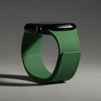 Replacement Apple Watch band in magnetic silicone green