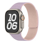Replacement Apple Watch band in magnetic silicone purple pink