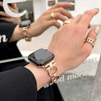 Rose gold replacement band for Apple Watch for women