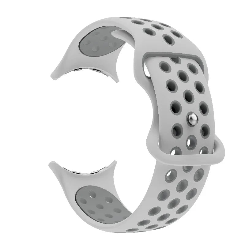 Replacement strap for Google Pixel Watch 1, 2, 3, 4 41mm 45mm white and gray