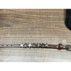 Vintage-Style Bracelet with Brown Stars