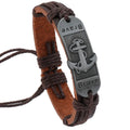 Leather Anchor Bracelet