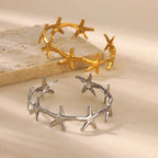 Elegant Seashell, Starfish, and Scallop Bracelet starfish silver