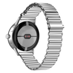 Hardened Steel Smartwatch Band for Google Pixel Watch 1 & 2 silver gray 