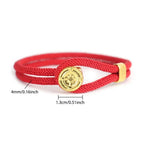 Nautical Compass Rose Rope Bracelet