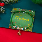 Cord Bracelet with Green Christmas Tree Pendant