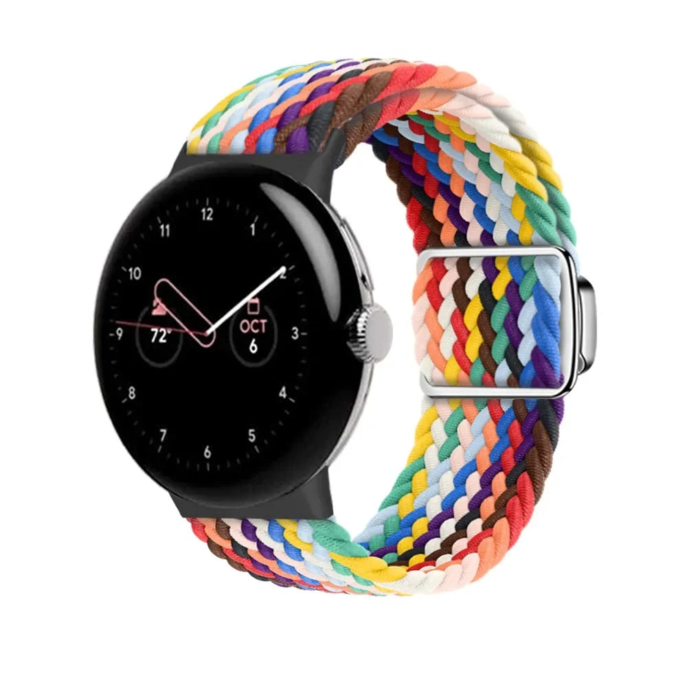 Nylon Cord Straps for Smartwatch Google Pixel Watch 41mm