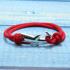 Red Shark Cord Bracelet