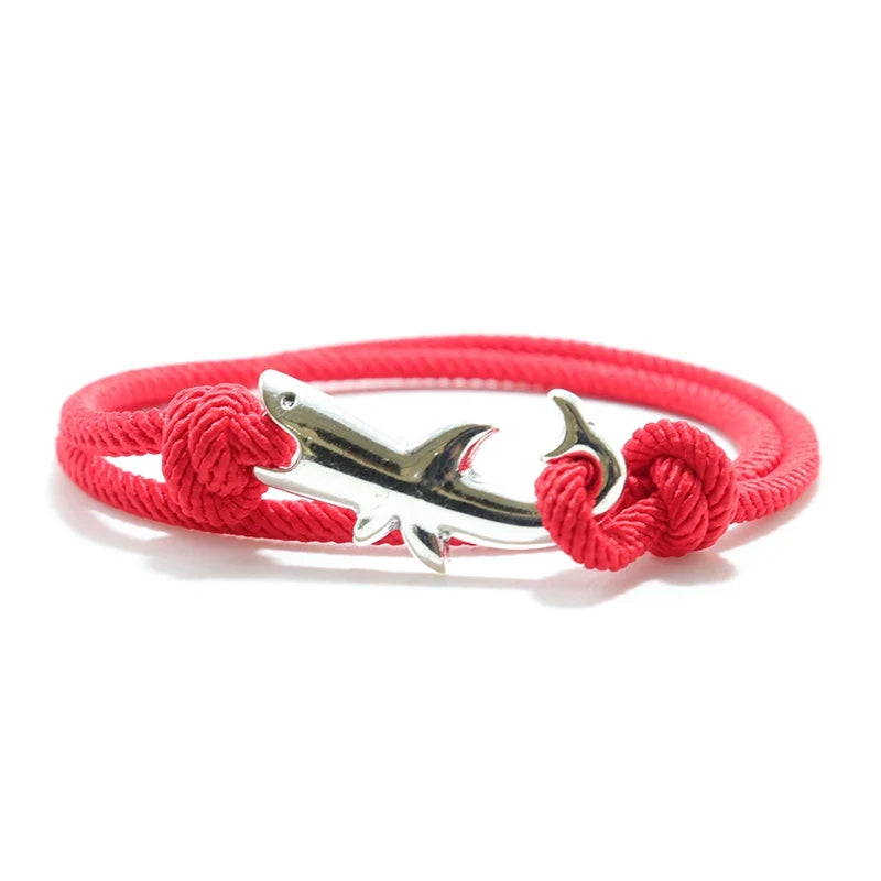 Red Shark Cord Bracelet