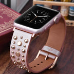 Leather Studded Bracelet for Apple Watch