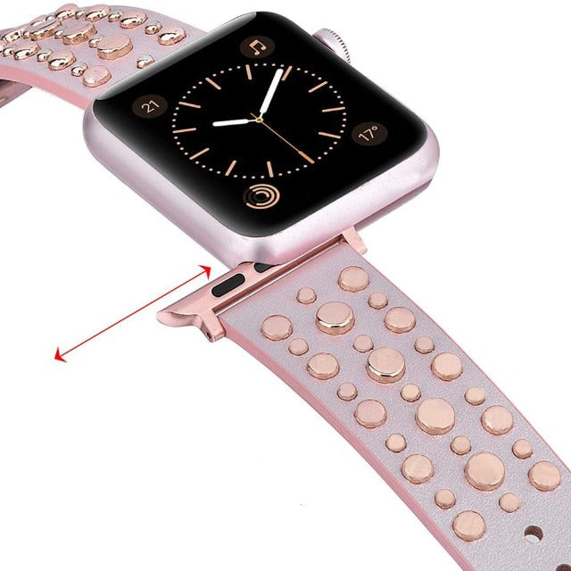 Rivet Leather Straps for Apple Watch