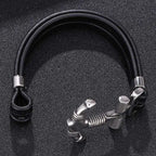 Anchor Leather Bracelet - the Invincible