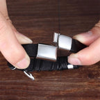 Leather Cross Bracelet for Men
