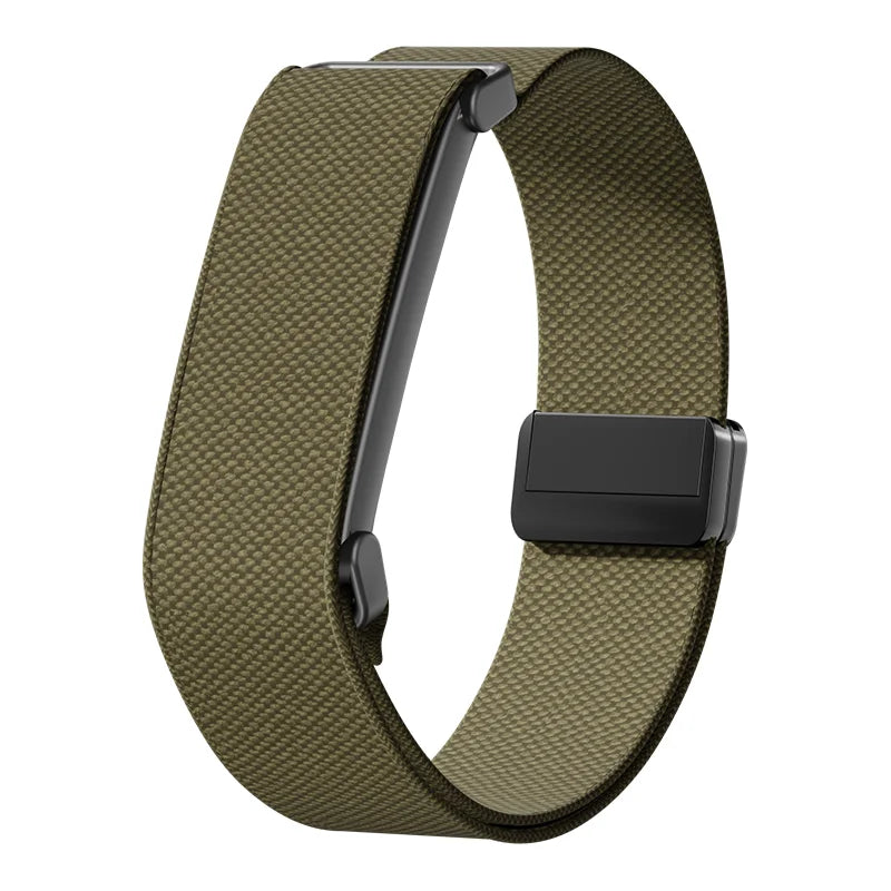 Green nylon watch band for Google Fitbit Air watch