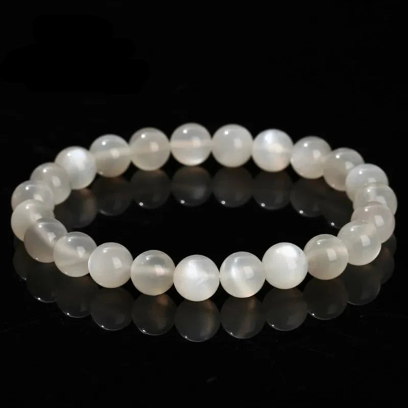 Natural Moonstone Beaded Bracelet for Women