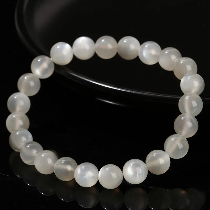 Natural Moonstone Beaded Bracelet for Women