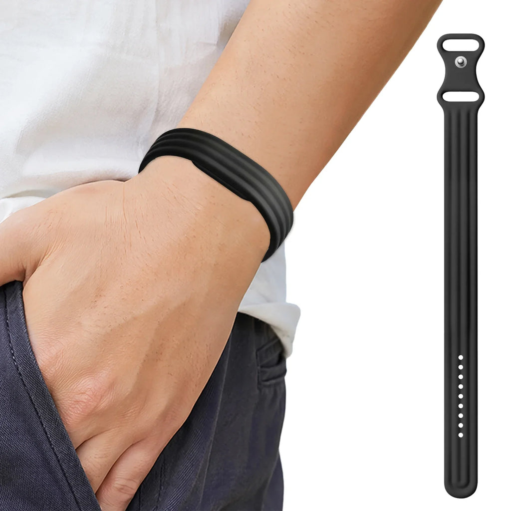 Black silicone strap for Google Fitbit Air watch