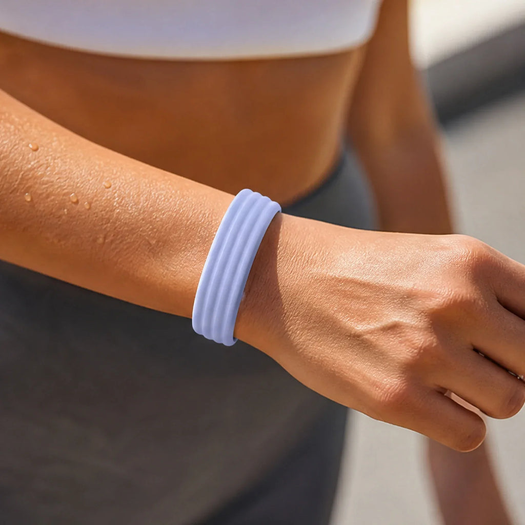 Blue silicone strap for Google Fitbit Air watch