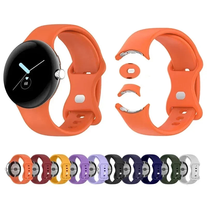 Silicone Smartwatch Band for Google Pixel Watch 1 & 2