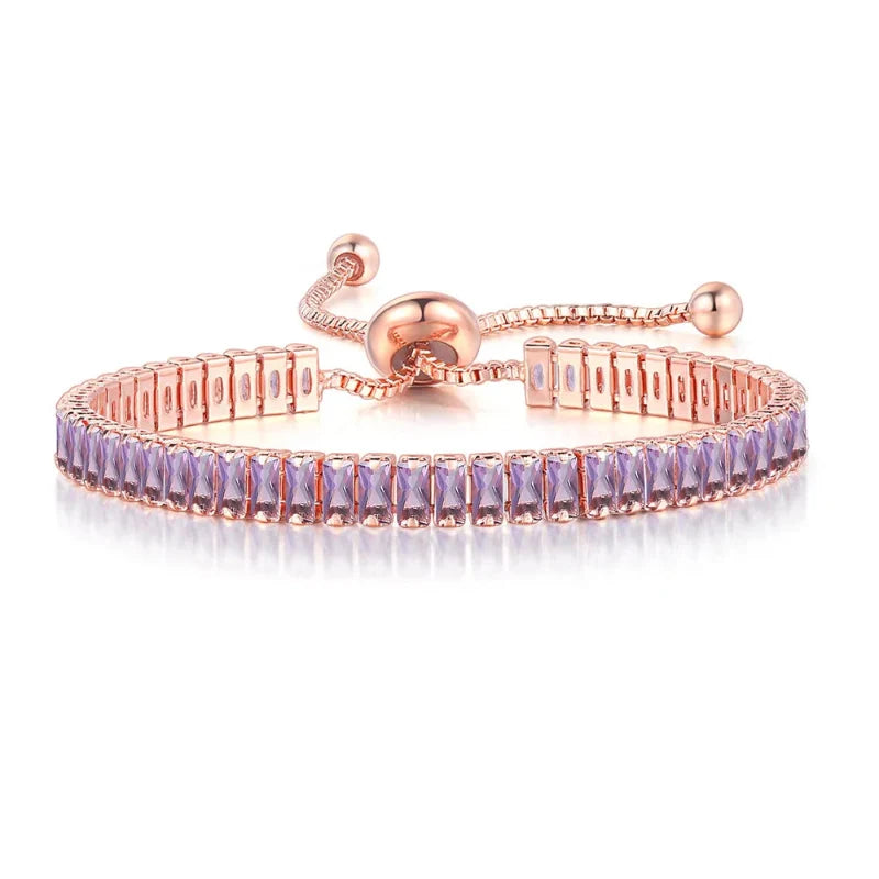 Colorful Zircon Birthstone Bracelet
