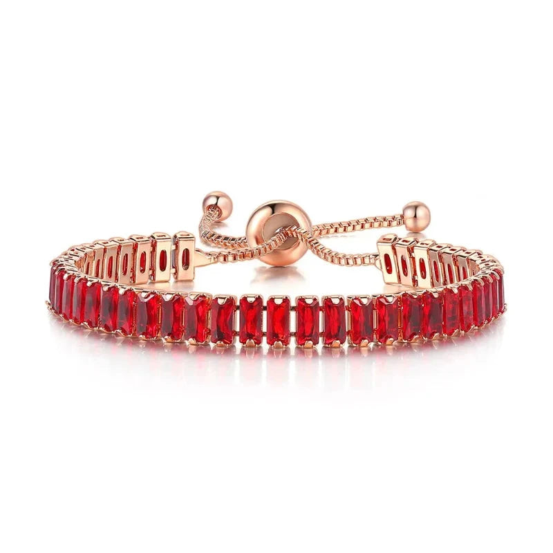 Colorful Zircon Birthstone Bracelet