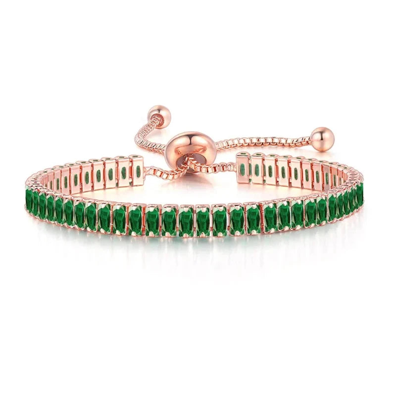 Colorful Zircon Birthstone Bracelet