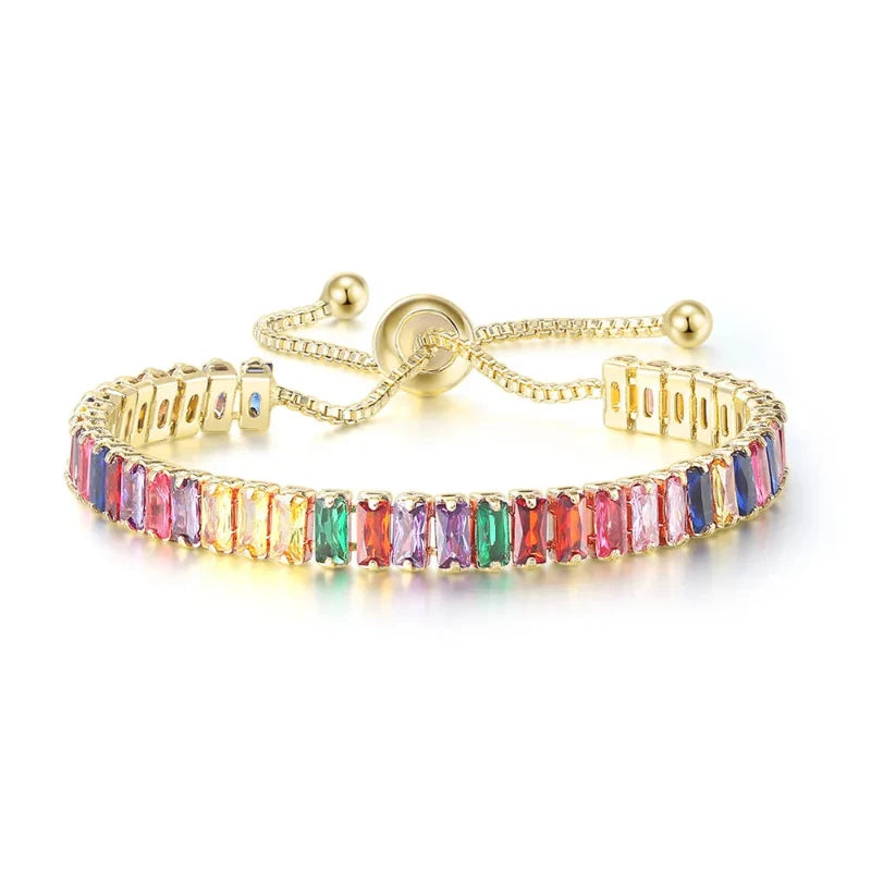 Colorful Zircon Birthstone Bracelet