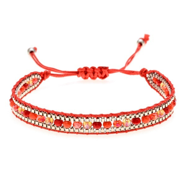Ethnic Chic Bracelet Red