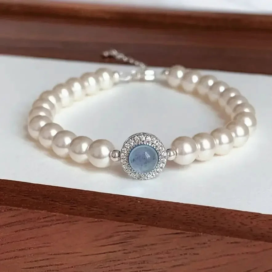 Elegant Beaded Curb Bracelet