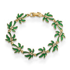 Green palm leaf bracelet