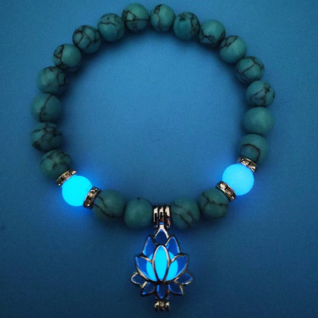 Lotus Flower Bracelet Stone 