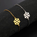 Snowflake Bracelet gold
