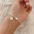 Retro-Style Figaro Bracelet with Pearl