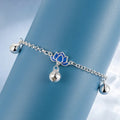 Women's Lotus Flower Curb Chain Bracelet