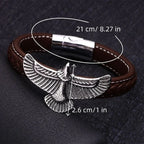 Men's Brown Eagle Bracelet