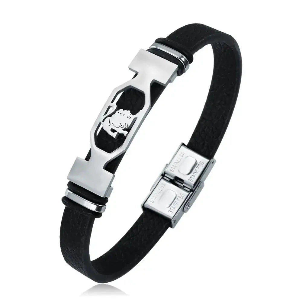 Men's Leo Zodiac Sign Bracelet