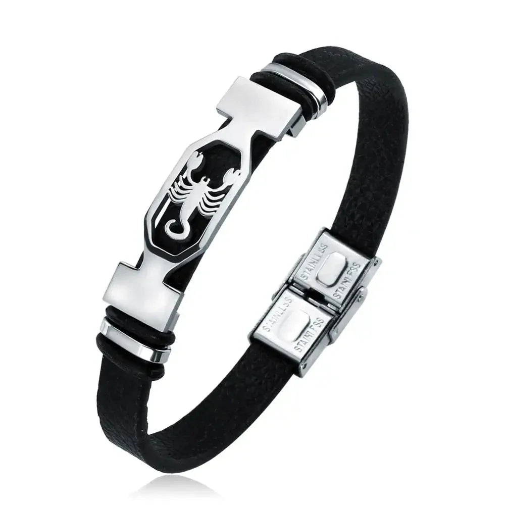 Men's Scorpio Zodiac Sign Bracelet