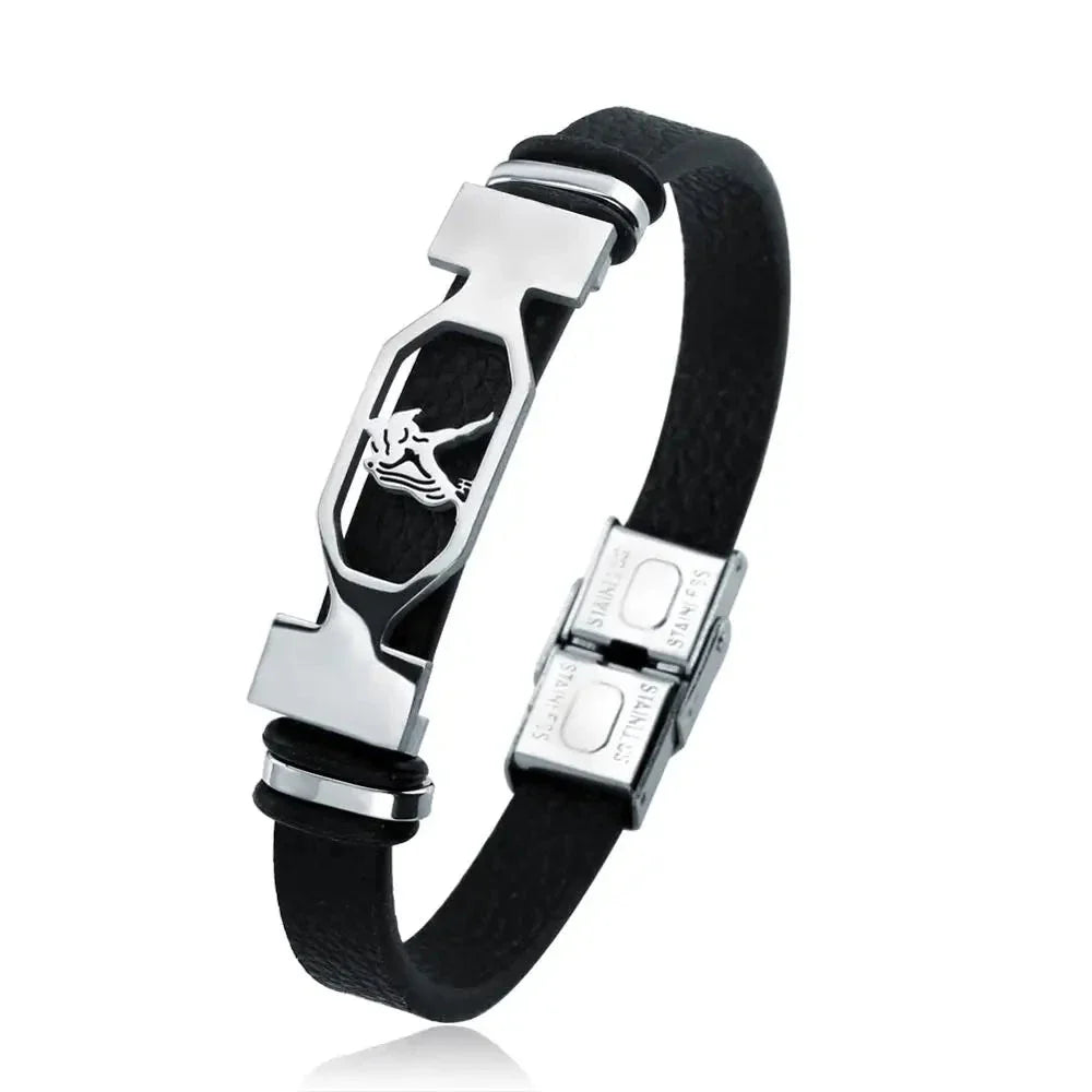 Men's Aquarius Zodiac Sign Bracelet