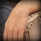 Subtle Infinity Bracelet in gold