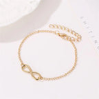Subtle Infinity Bracelet in gold