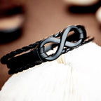 Infinity Bracelet for Men Black