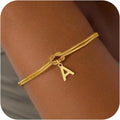 Initial and knot bracelet a