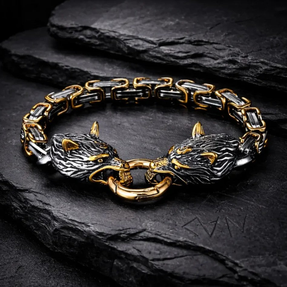 Viking Fenrir Giant Wolf Bracelet
