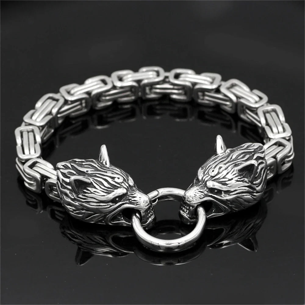 Viking Fenrir Giant Wolf Bracelet