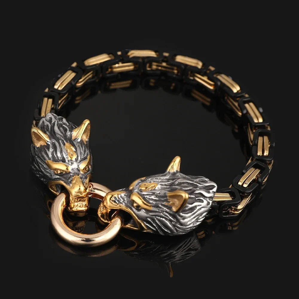 Viking Fenrir Giant Wolf Bracelet