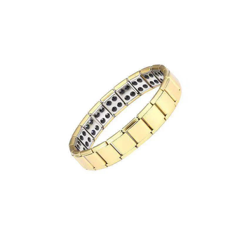 Men's Anti-Stress Magnetic Bracelet in Gold