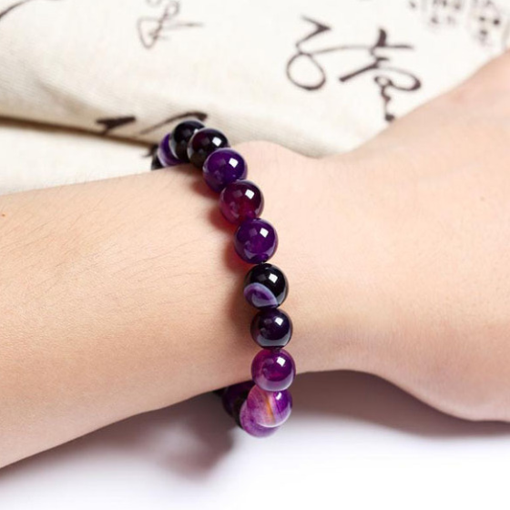 Women's Amethyst Mala Bracelet